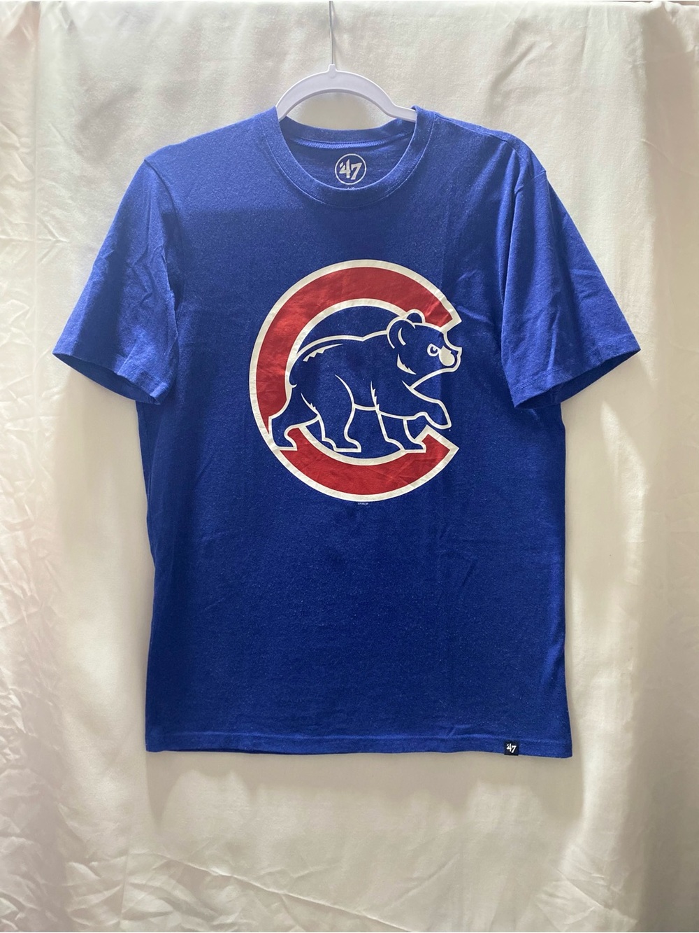 47 Chicago Cubs MLB Baseball Short Sleeve Graphic T-Shirt Blue Small
